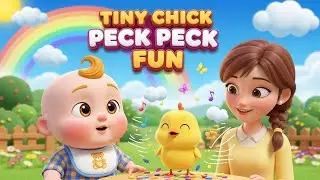 Tiny Chick Peck Peck Fun | Adorable Kids Song | Playful Nursery Rhyme
