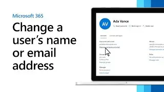 Change a user's name or email address