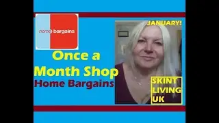 Home Bargains once a month shop as I've cut my budget #costoflivingcrisis  #budgetshopping #frugal