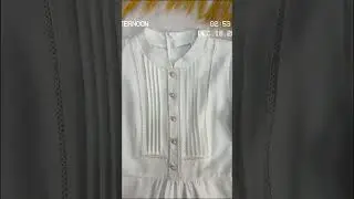 Pearl Button Pleated Front Cheongsam Collar Layer Dress