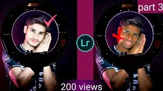 Ring light photo editing tutorial video in | ring light special photo editing Lightroom