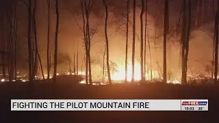 Fighting the Pilot Mountain fire