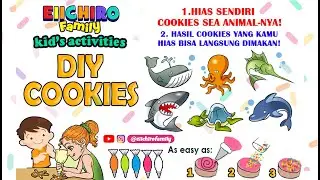 Eiichiro Family Kids Activities DIY Cookies Hewan Laut Binatang Sea Animal Animals Dekorasi Kue Anak