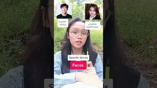 👀 English has very specific words for faces, and I just learned this #englishvocabulary #realenglish