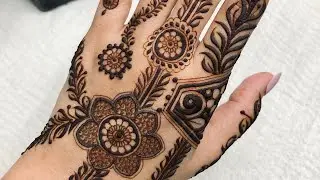 Arabic henna design / indo Arabic henna design/ party henna design #henna #youtube #hennabydilna
