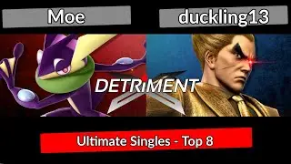 DETRiMENT 6 - Moe (Greninja) vs duckling13 (Kazuya) | Smash ultimate ssbu