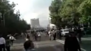 Head to head Clash of People with Riot Police and Basij