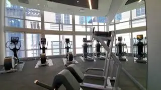 The fitness center at the new 465 North Park