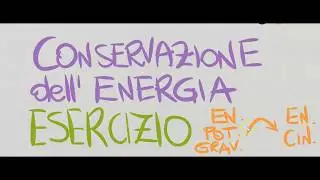 Primo esercizio sulla conservazione dell'energia meccanica _ lancio verso il basso