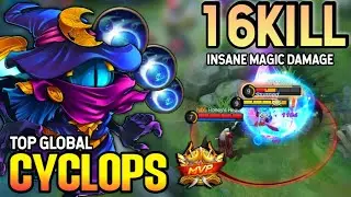 16KILL Insane Magic! Cyclops Best Build 2021 | Top Global Cyclops Gameplay | Mobile Legends✓