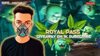 ROYAL PASS GIVEAWAY ON 1K SUBSCRIBE | BATTLEGROUND MOBILE INDIA  | Full Game PlaY | KNG Smile Gaming