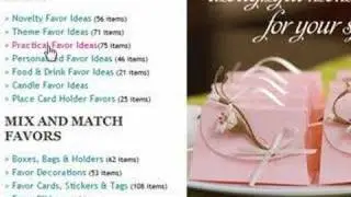 Unusual Wedding Favors