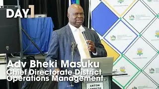 Advocate Bheki Masuku at the Chief Directorate   District Operations Management Meeting Day 1