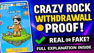 crazy rock game withdraw || crazy rock real or fake || crazy rock withdraw proof