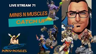 71.Minis-N-Muscles Live #miniaturepainting #ttrpg #dungeonsanddragons #fitness #D&D #geek