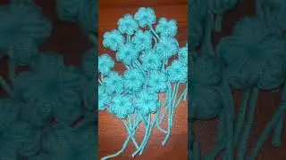 Crocheting #puff #flower #shorts #shortvideo #shortsfeed #youtubeshorts #handmade #short #trending