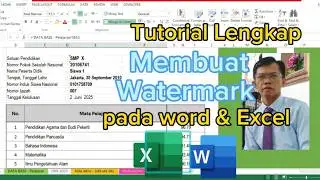 Creating Watermarks in Excel and Word #tutorial #microsoftexceltutorial #microsoftwordtutorial