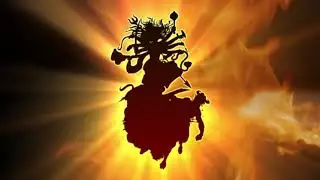 Angry Durga kali maa navrati fire animated background video , No Copyright ,  durga devi bhakti puja