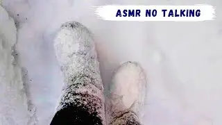 ASMR sounds for sleeping | 1 Hour Walking in Snow | Winter Walk by ASMR Garden