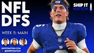 NFL Week 5 Main Slate | October 4, 2025 | DraftKings & FanDuel DFS Picks, Plays and Process