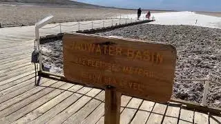 Badwater Basin is the point of lowest elevation in North America Death Valley, California