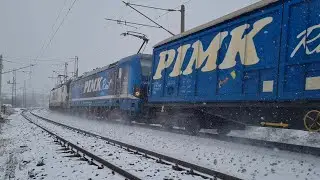 PIMK Rail с локомотиви 81 972 Teodora и 80 003 Боряна в сняг