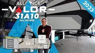Tour the Valor 31A10 (All Access) Fifth Wheel Toy Hauler by Alliance RV