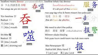 Swallow means devour     Learning Center: