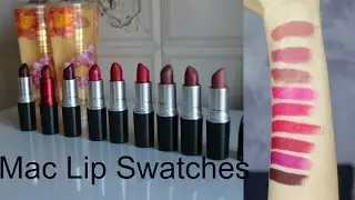 I miei rossetti MAC con SWATCH sulle LABBRA