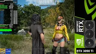 Final Fantasy XV Highest Settings HD Textures 1440p | RTX 3090 Ti | i9 12900K 5.2GHz