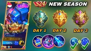 CYCLOPS BEST STRATEGY AND BUILD TO RANK UP FASTER IN S24 | EPIC TO MYTHIC REAL QUICK | MLBB