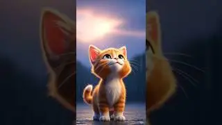 ai cute cat . rain cat . cat crying. cute cats #like #subscribe #trending #ai_kahani #cat