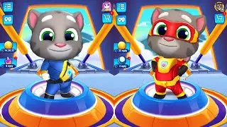Talking Tom Hero Dash Mission Impossible - Birthday Party - Dark Night - All Characters