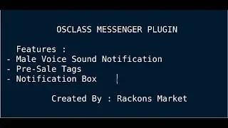 Osclass Messenger Plugin - Email and Voice Notificationc #osclass #rackons #osclassplugins