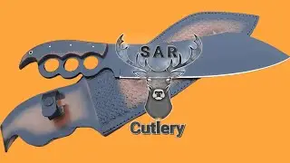 Knuckle knife | trench knife | Knuckle duster | Knife making | Punch Dagger #edcknife  #knuckleknife