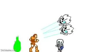 simon vs sans ( pixel style gift for darren zcon anims)