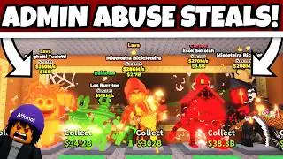 I STOLE INSANE LOOT DURING BRUNO MARS ADMIN ABUSE WITH “BEANIE METHOD” | STEAL A BRAINROT