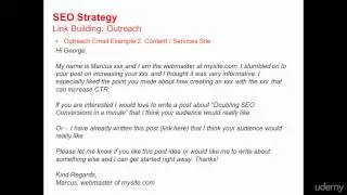 OffSite SEO link building outreach another example -Section 3