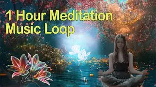 🧘&zwj;♂️🎶🌿✨4K, 1 Hour Meditation Loop: Enchanted Forest Mystical Nature & Luminous Flora 🌊🌙🌺