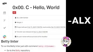 How To Install Betty Linter - #alx  0x00. C - Hello, World