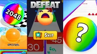 Merge Madness! Rolling Ball Run vs Ball Run 2048 vs Merge Number Run Master
