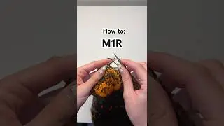 How to Make One Right (M1R) #knitting #knit #increase