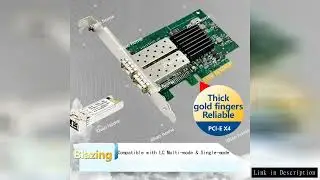 PCI-E Gigabit Fiber SFP Network Card for Intel I82576 Chip LC Single/Multi Mode Module, Low Profile
