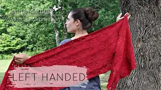 LEFT HANDED - Reverie Wrap Crochet Shawl | How to crochet a wrap style shawl | Hexagon crochet motif