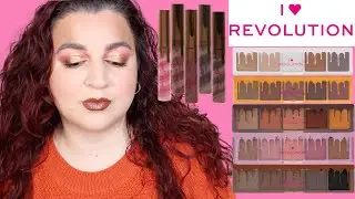 NEW I HEART REVOLUTION MINI CHOCOLATE PALETTES AND SOFT SWIRL GLOSSES REVIEW | LIZZIE DEMETRIOU