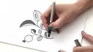 Retro illustration in black ink - drawing by Maaike Boot