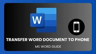 How To Transfer Word Document From laptop To Phone