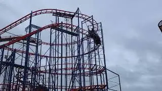The Bulldog Roller Coaster Ride At Brean Theme Park