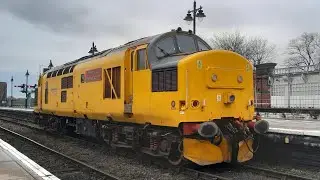 Network Rail class 37 (97302) at Shrewsbury Railway station 01/04/23