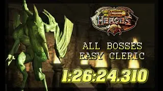 Dungeons & Dragons: Heroes: All Bosses Easy Cleric Speedrun In 1:26:24.310 (Xbox 360)
